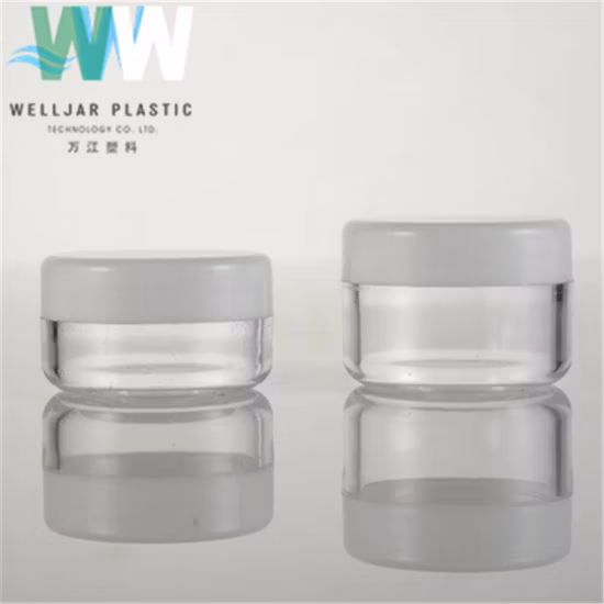 Cosmetic Jar 10g PS Plastic Cream Jar with PP Cap