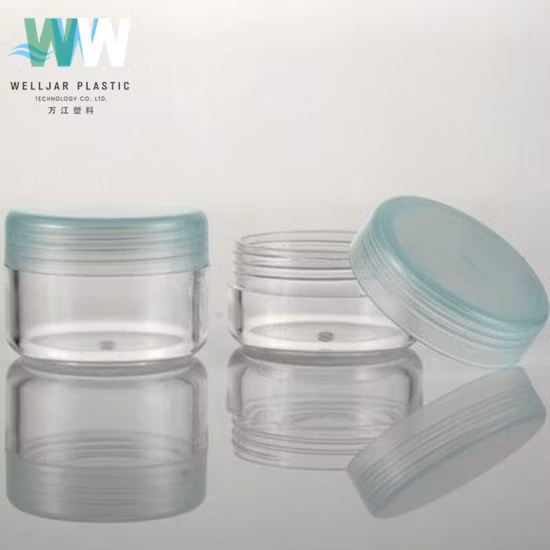 Cosmetic Jar 10g PS Plastic Cream Jar with PP Cap
