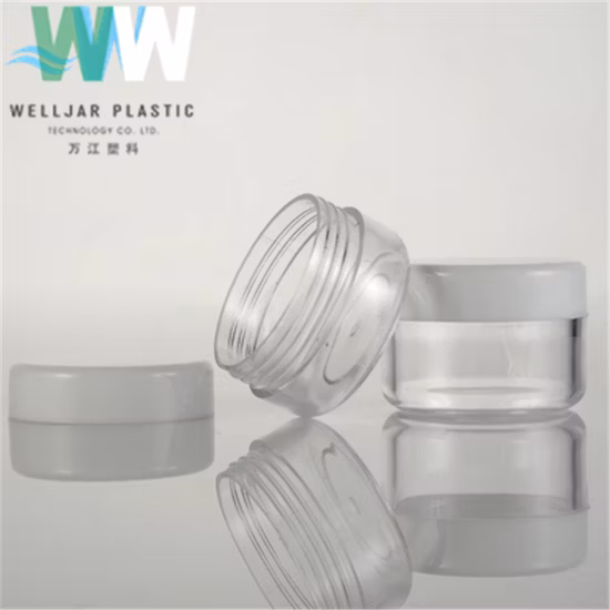 Cosmetic Jar 10g PS Plastic Cream Jar with PP Cap