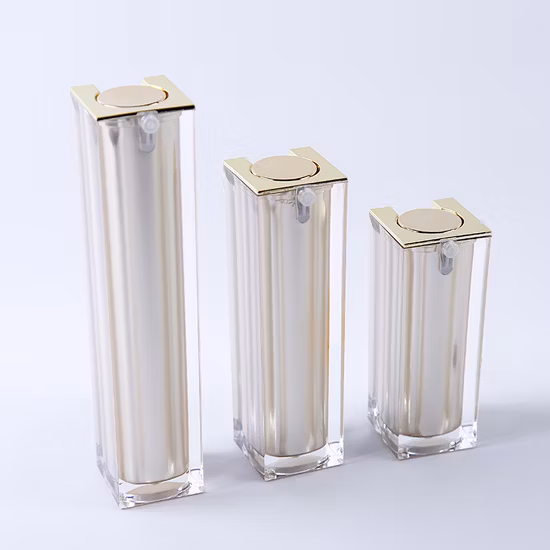 사각 아크릴 화장품 포장용 에어리스 병